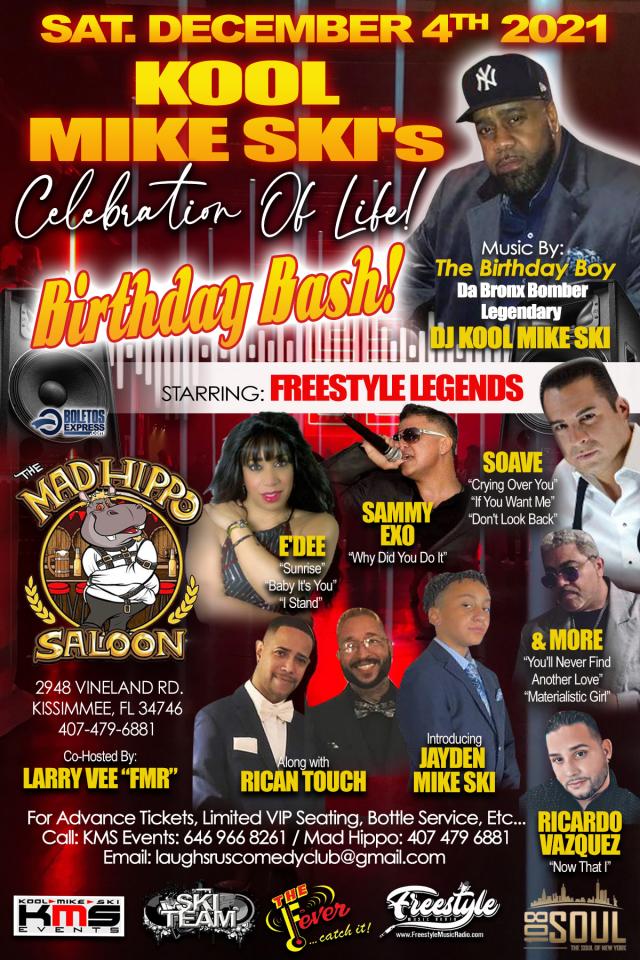 Buy tickets for KOOL MIKE SKI'S - BIRTHDAY BASH KOOL MIKE SKI'S - BIRTHDAY BASH