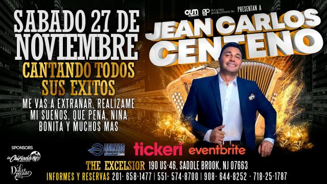 JEAN CARLOS CENTENO, En The Excelsior Room, Saddle Brook, NJ, Sabado 27 de Noviembre, JCP