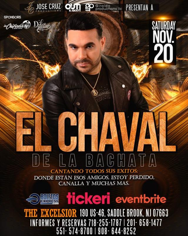 Buy tickets for EL CHAVAL DE LA BACHATA EN THE EXELSIOR ROOM EL CHAVAL DE LA BACHATA EN THE EXELSIOR ROOM