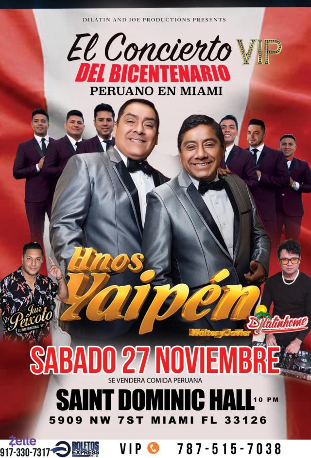 Buy tickets for HERMANOS YAIPEN -MIAMI FL TOUR 2021 HERMANOS YAIPEN -MIAMI FL TOUR 2021