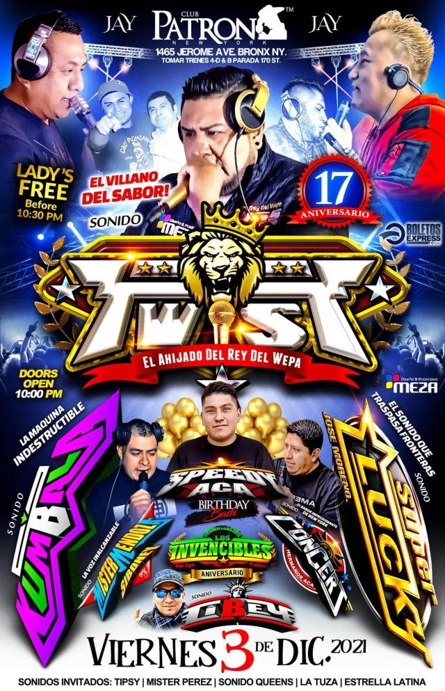 SONIDO TWIST | SPEEDY ACA | KUMBALA | CIBEY | MISTER MENDOZA |  CONCERT | SUPER LUCKY