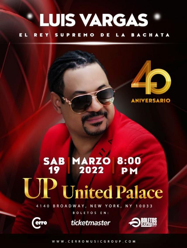 Buy tickets for Luis Vargas Luis Vargas