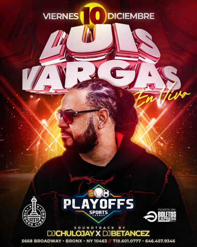 Buy tickets for Luis Vargas Luis Vargas