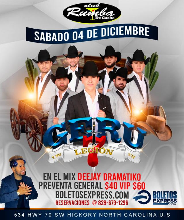 Buy tickets for GERU Y SU LEGION 7 GERU Y SU LEGION 7