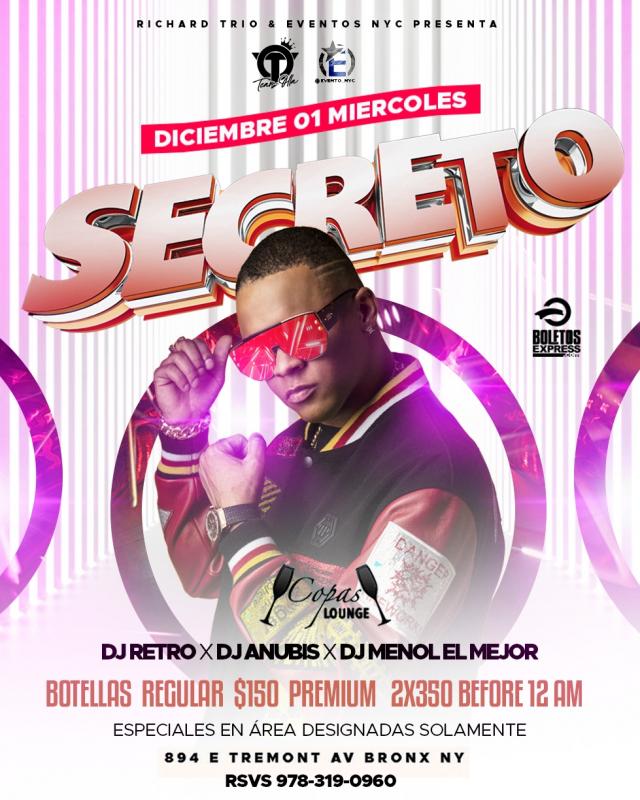 Buy tickets for SECRETO SECRETO