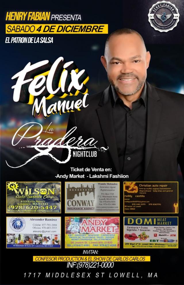 Buy tickets for FELIX MANUEL FELIX MANUEL