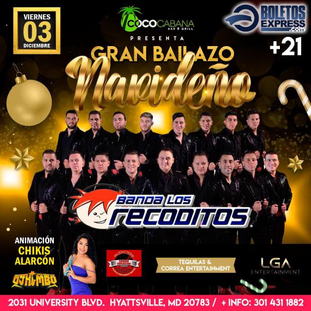 Buy tickets for BANDA LOS RECODITOS, Hyattsville, MD BANDA LOS RECODITOS, Hyattsville, MD