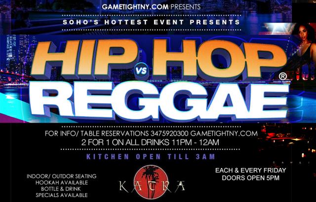 Buy tickets for Katra Lounge NYC Hip Hop vs Reggae® Remix Fridays Katra Lounge NYC Hip Hop vs Reggae® Remix Fridays