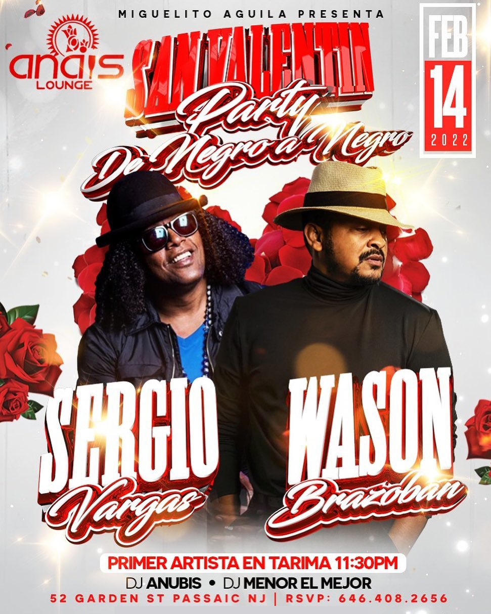 Buy tickets for WASON BRAZOBAN & SERGIO VARGAS | VALENTINES FEB 14 WASON BRAZOBAN & SERGIO VARGAS | VALENTINES FEB 14
