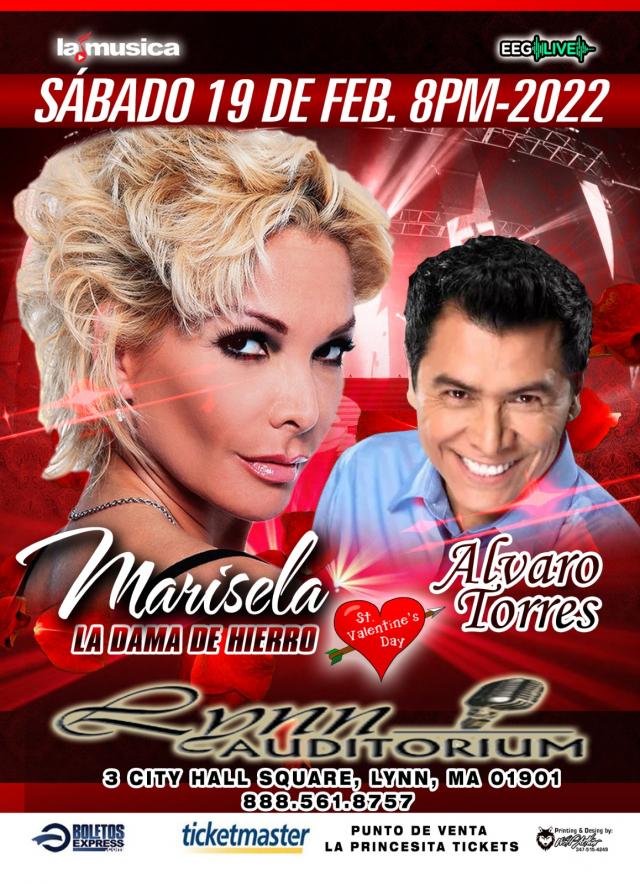 Buy tickets for MARISELA & ALVARO TORRES | LYNN, MA MARISELA & ALVARO TORRES | LYNN, MA