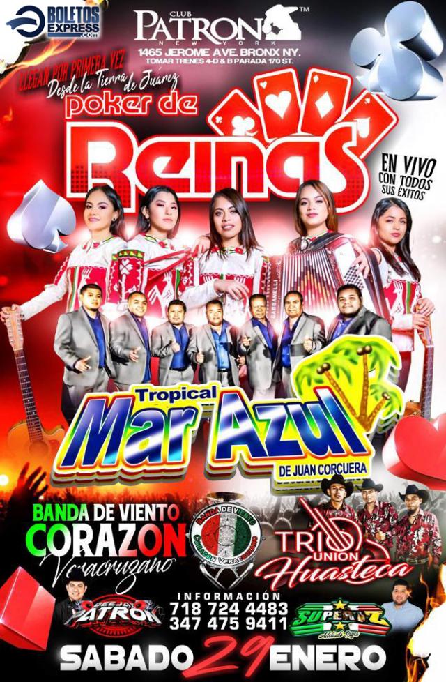 Buy tickets for POKER DE REINAS & TROPICAL MAR AZUL POKER DE REINAS & TROPICAL MAR AZUL