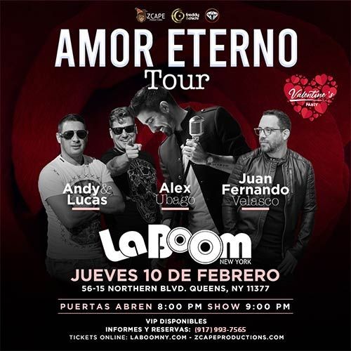 Buy tickets for ALEX UBAGO, JUAN FERNANDO VELAZCO, ANDY & LUCAS ALEX UBAGO, JUAN FERNANDO VELAZCO, ANDY & LUCAS