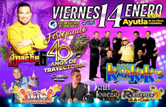 Buy tickets for APACHE 16 | VICTOR MAGALLON | LOS KARKIK'S APACHE 16 | VICTOR MAGALLON | LOS KARKIK'S