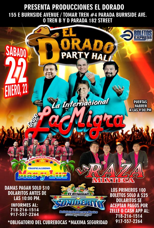 Buy tickets for LA INTERNACIONAL GRUPO LA MIGRA | MAR Y LUZ | LA RAZA MIXTECA LA INTERNACIONAL GRUPO LA MIGRA | MAR Y LUZ | LA RAZA MIXTECA