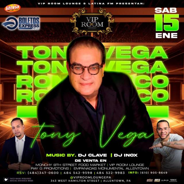 Buy tickets for TONY VEGA TONY VEGA