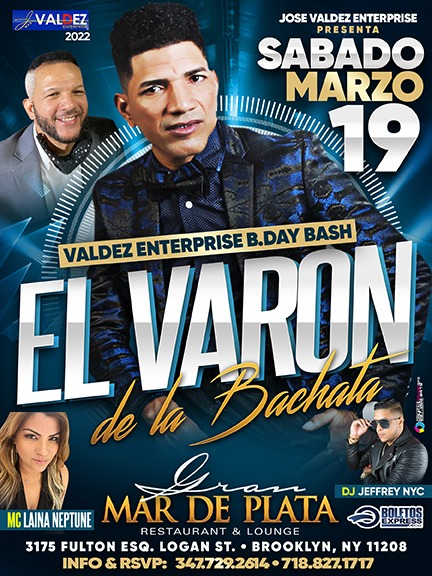 Buy tickets for EL VARON DE LA BACHATA EL VARON DE LA BACHATA