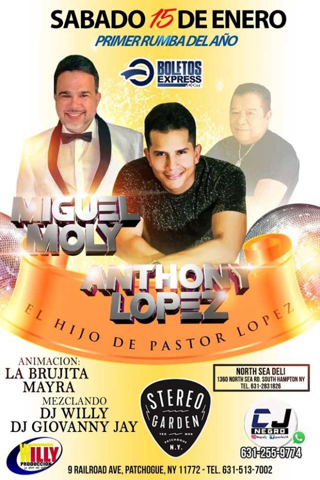 Buy tickets for MIGUEL MOLY & ANTHONY LOPEZ MIGUEL MOLY & ANTHONY LOPEZ