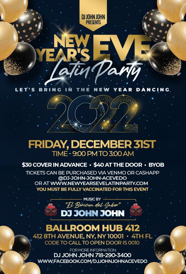 New Year's Eve Latin Party with DJ John John