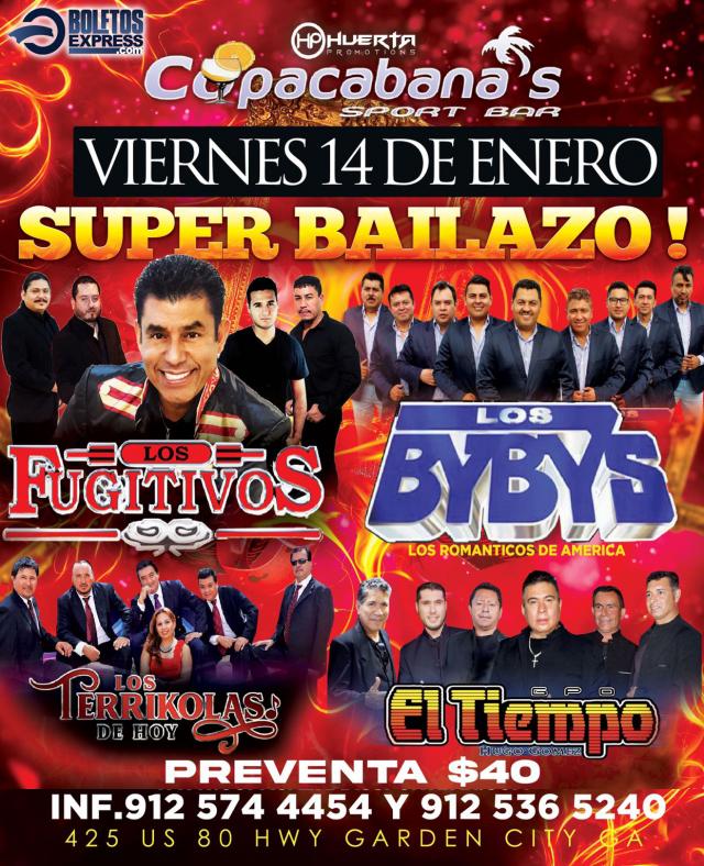 Buy tickets for LOS FUGITIVOS | LOS BYBYS | LOS TERRIKOLAS | EL TIEMPO LOS FUGITIVOS | LOS BYBYS | LOS TERRIKOLAS | EL TIEMPO