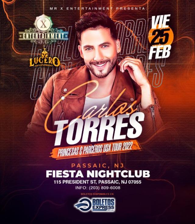 Buy tickets for CARLOS TORRES CARLOS TORRES