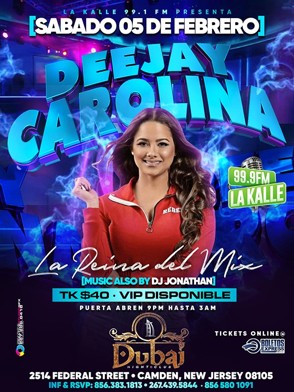 Buy tickets for DEEJAY CAROLINA DEEJAY CAROLINA