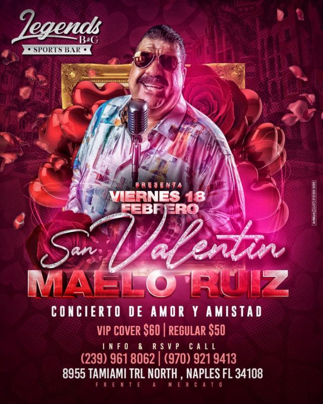 Buy tickets for MAELO RUIZ EN NAPLE FL MAELO RUIZ EN NAPLE FL