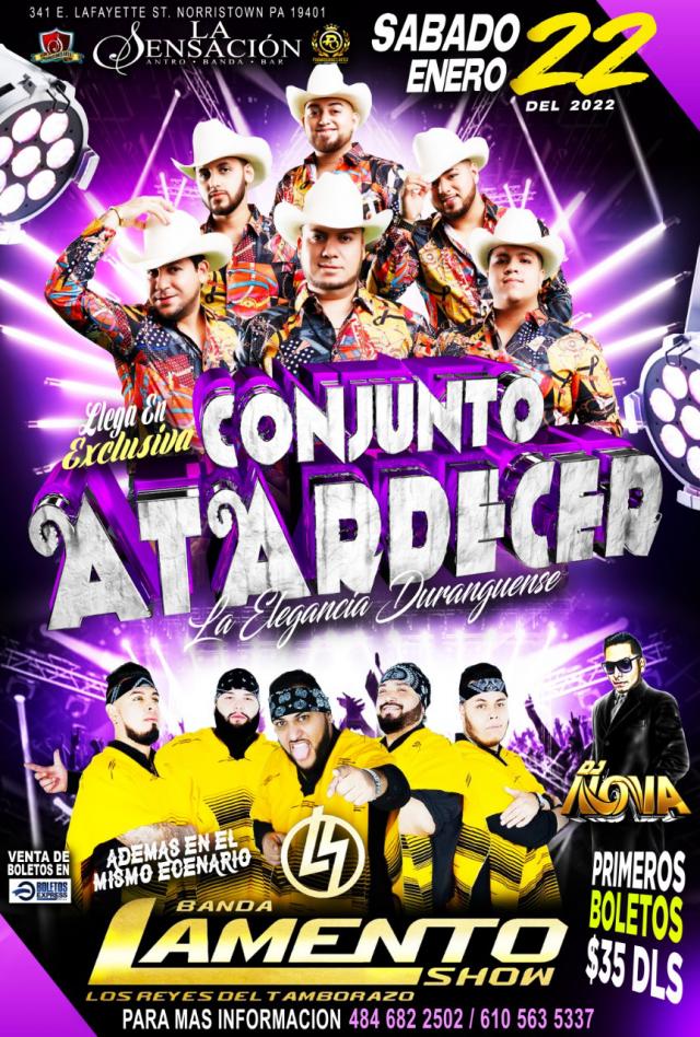 Buy tickets for CONJUNTO ATARDECER CONJUNTO ATARDECER
