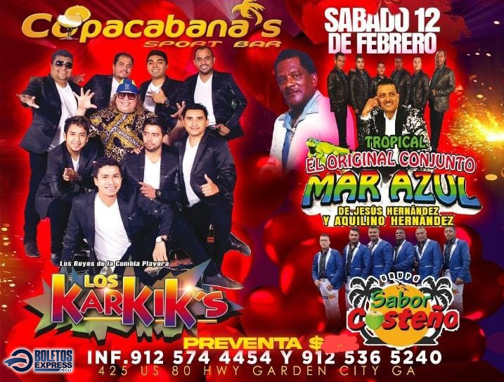 LOS KARKIK'S | SABOR COSTEÑO | TROPICAL MAR AZUL - COPACABANAS
