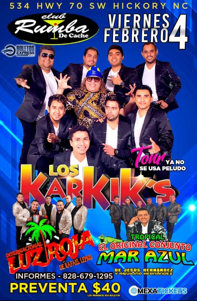 Buy tickets for LOS KARKIK'S | LUZ ROJA | TROPICAL AZUL LOS KARKIK'S | LUZ ROJA | TROPICAL AZUL
