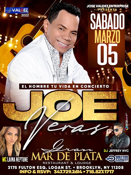 Buy tickets for JOE VERAS JOE VERAS