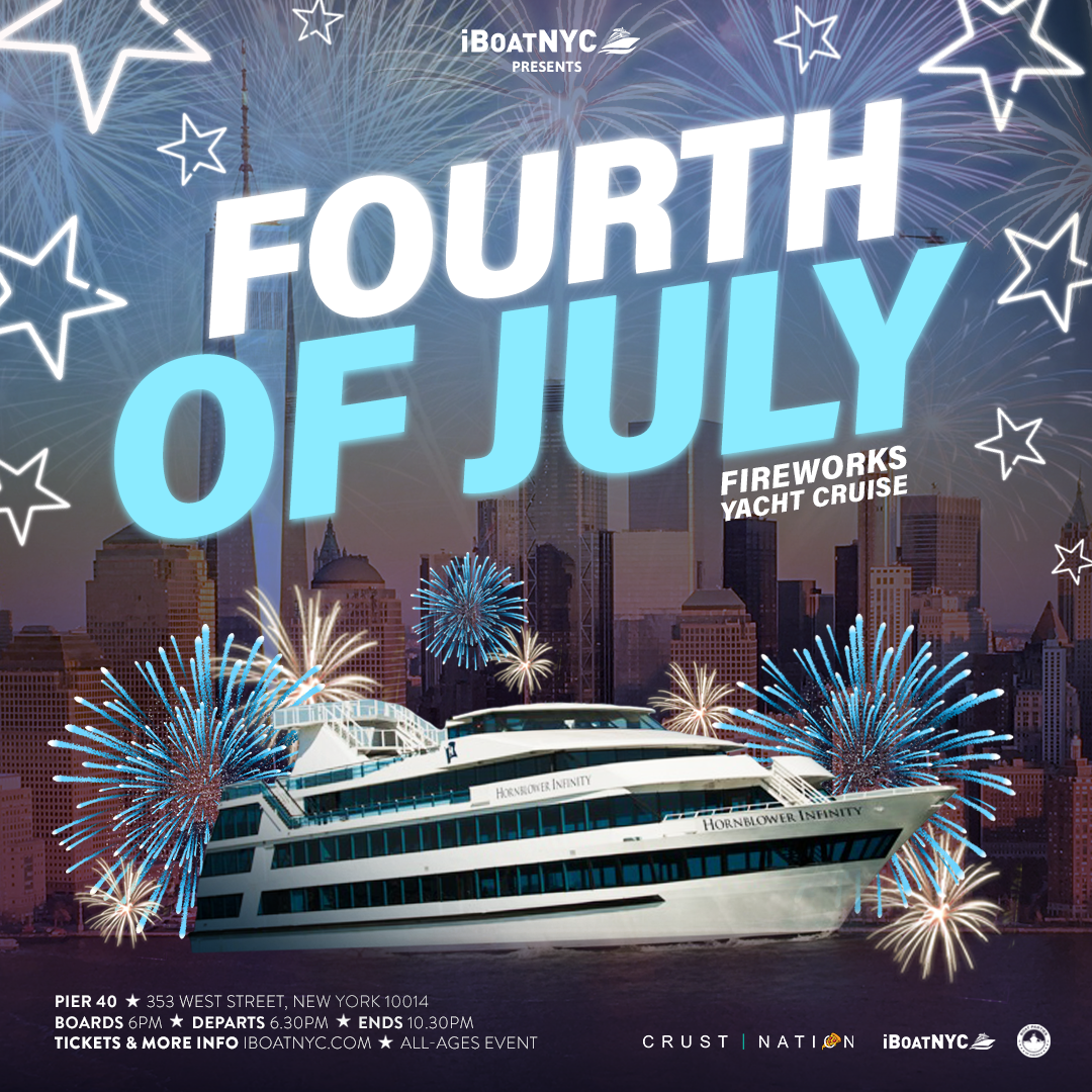 The #1 Latin 4th of July Fireworks Yacht Cruise NYC