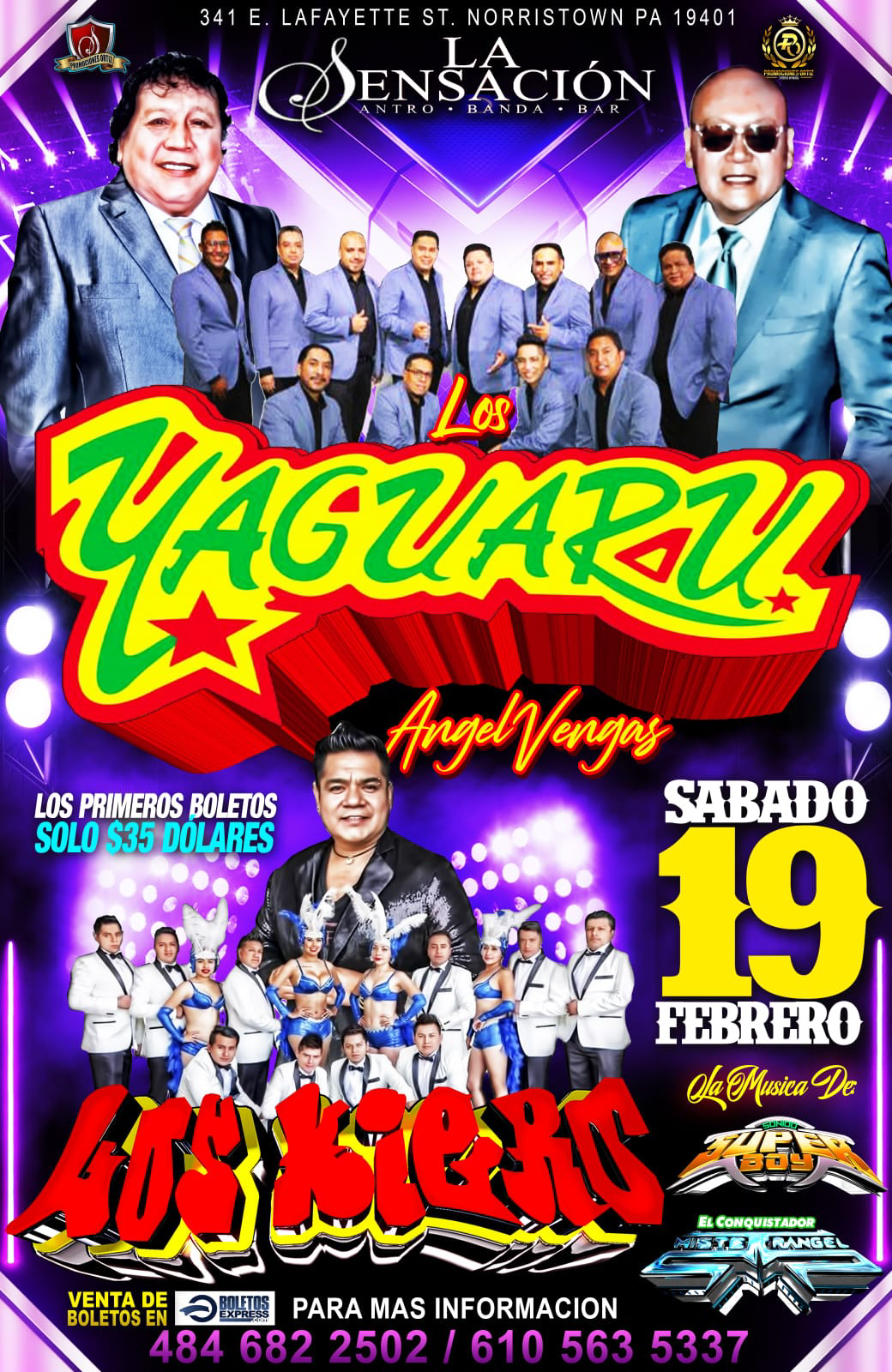 LOS YAGUARU & LOS KIERO Tickets BoletosExpress