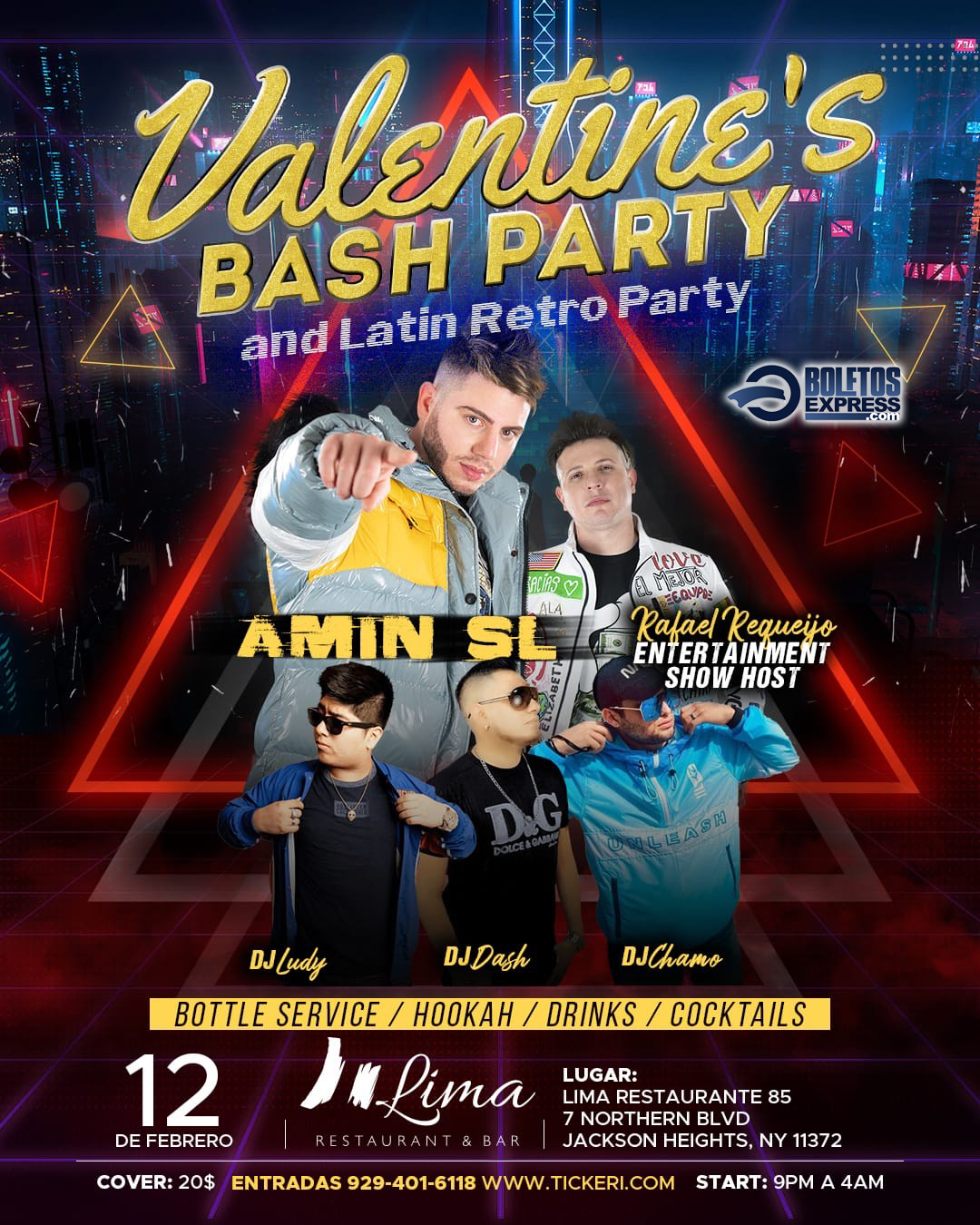 VALENTINE'S BASH PARTY AND LATIN RETRO