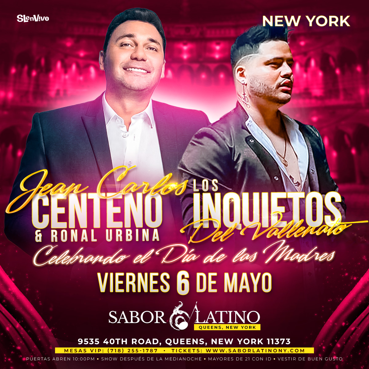 JEAN CARLOS CENTENO & LOS INQUIETOS DEL VALLENATO ! NEW YORK