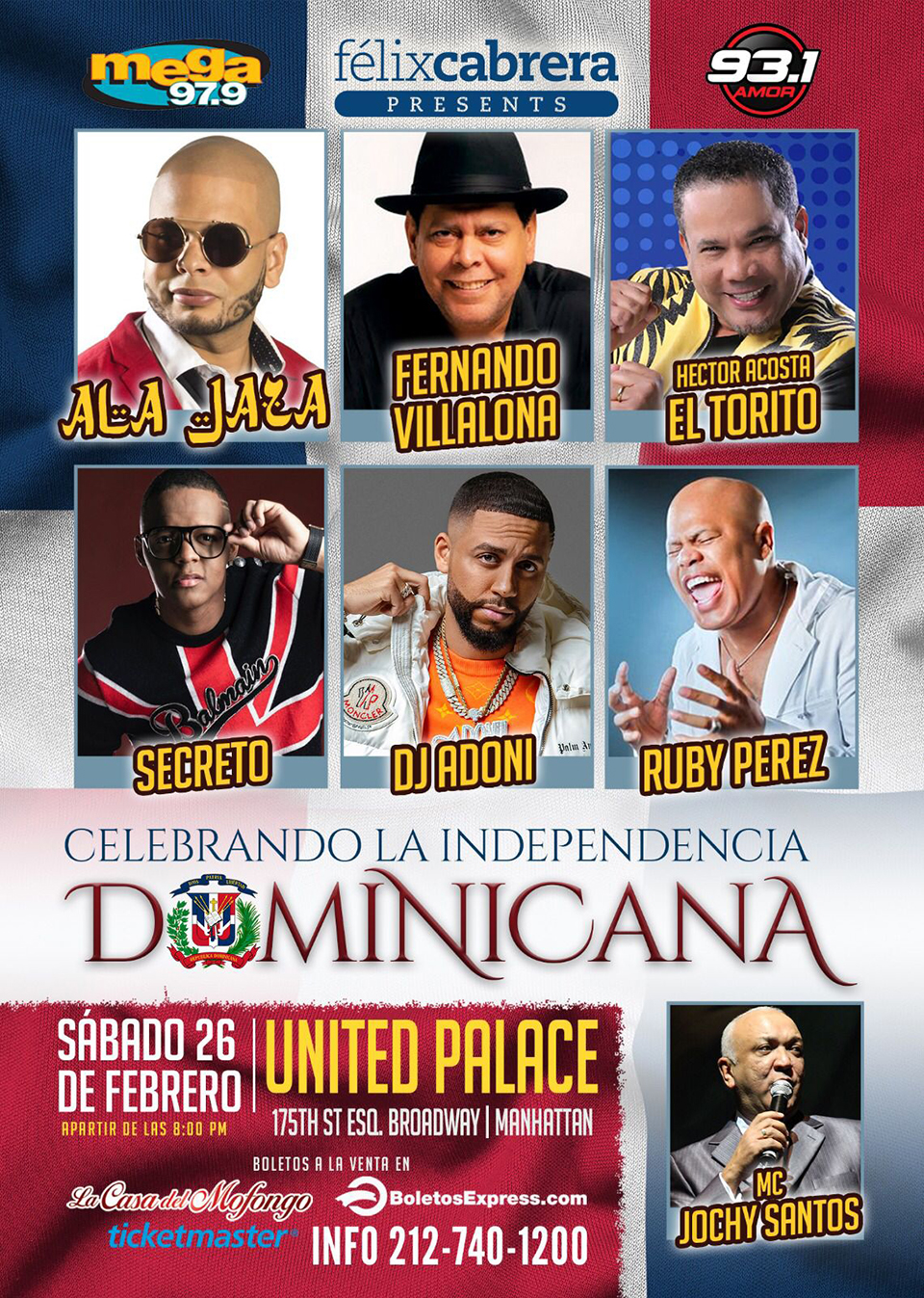 Buy tickets for Celebrando La Independencia Dominicana Celebrando La Independencia Dominicana
