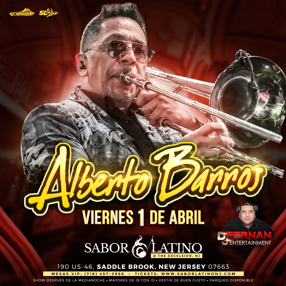 Buy tickets for ALBERTO BARROS / EN NEW JERSEY! ALBERTO BARROS / EN NEW JERSEY!