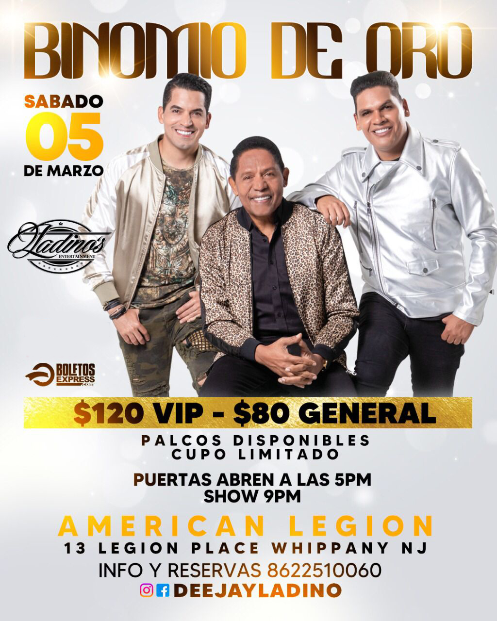 Buy tickets for BINOMIO DE ORO BINOMIO DE ORO