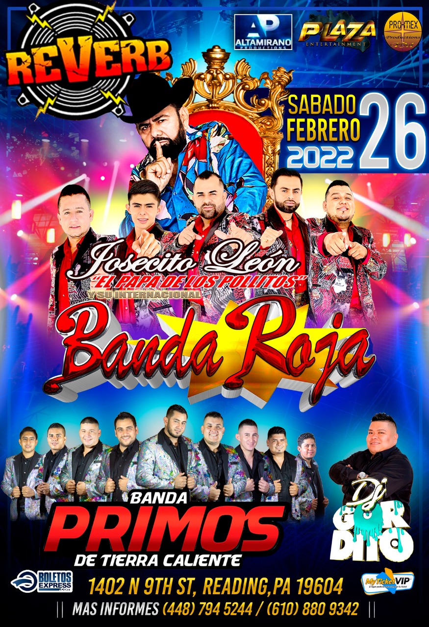 Buy tickets for JOSECITO LEON | BANDA ROJA | BANDA PRIMOS DE TIERRA CALIENTE JOSECITO LEON | BANDA ROJA | BANDA PRIMOS DE TIERRA CALIENTE