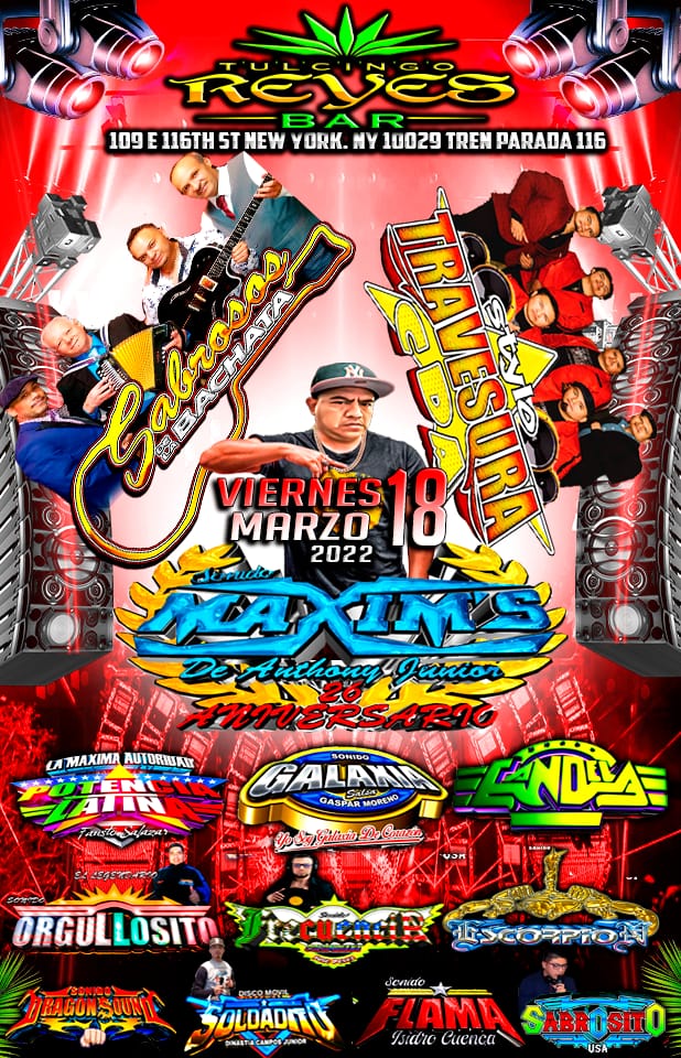 Buy tickets for MAXIM’S | SABROSOS | BACHATA | TRAVESURA MAXIM’S | SABROSOS | BACHATA | TRAVESURA