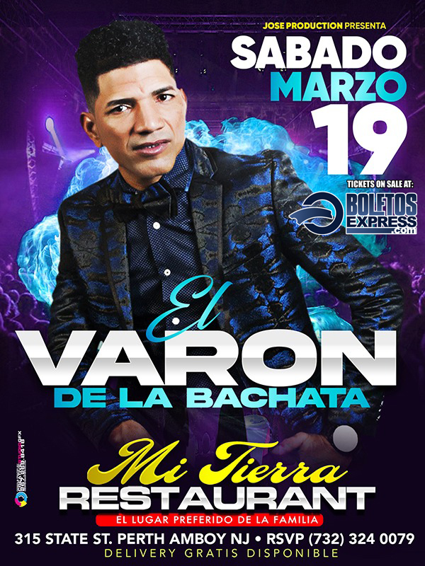 Buy tickets for EL VARON DE LA BACHATA - PERTH AMBOY EL VARON DE LA BACHATA - PERTH AMBOY