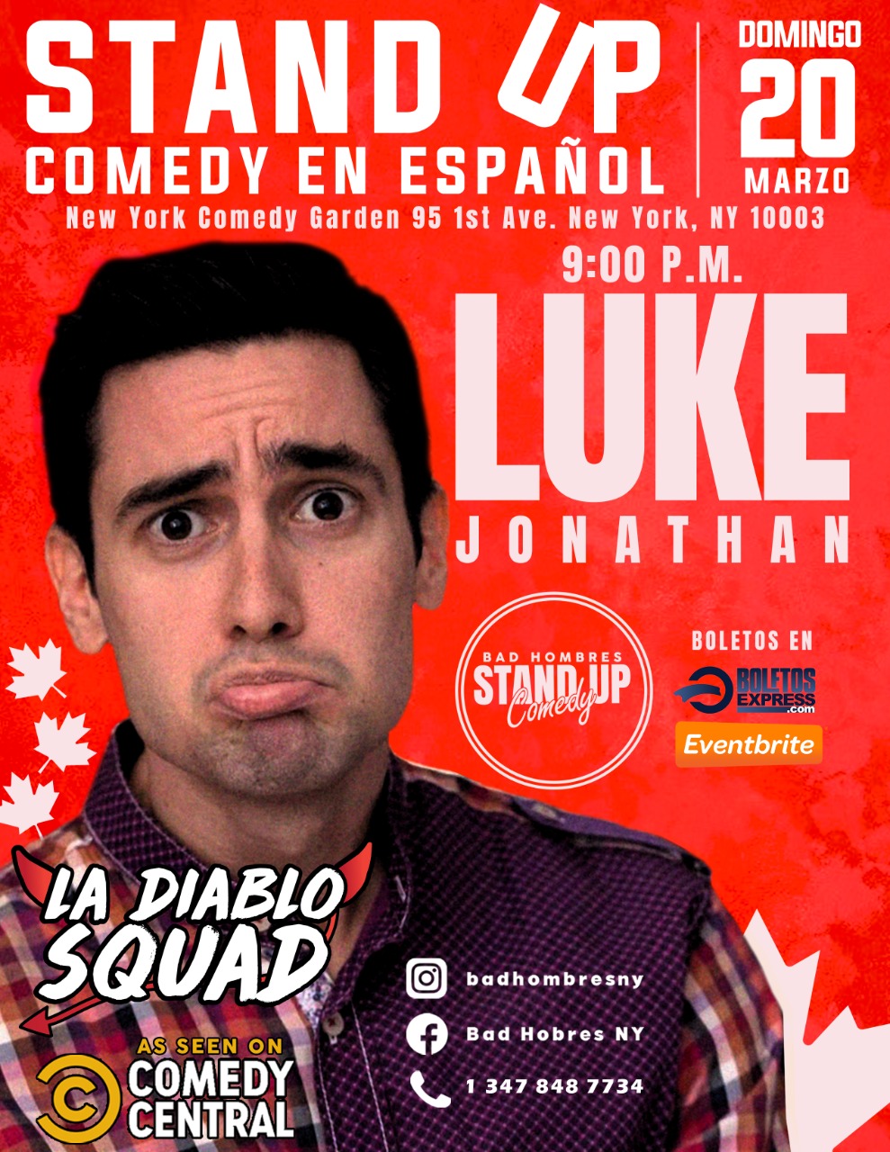 Buy tickets for LUKE JONATHAN en Nueva York LUKE JONATHAN en Nueva York