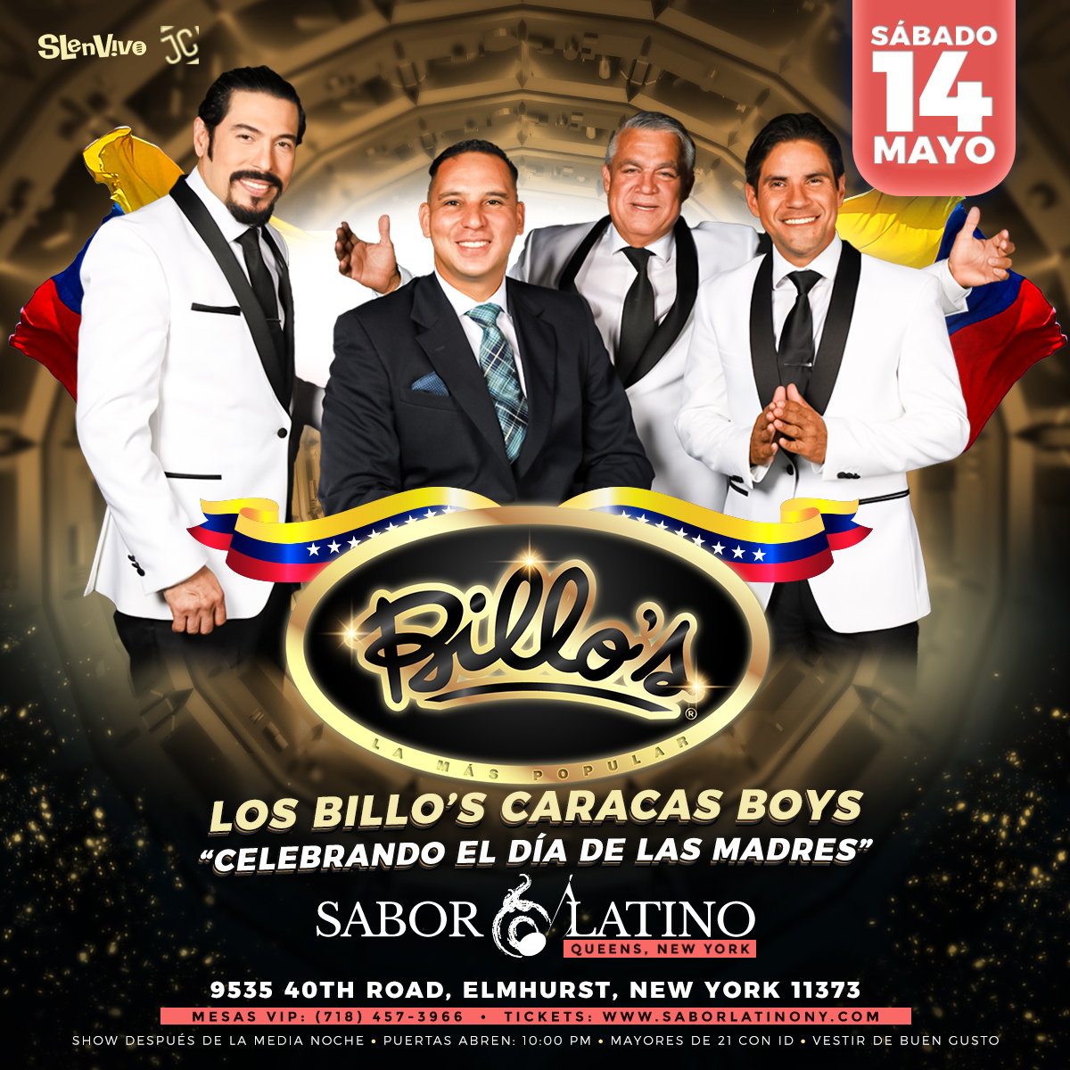 Buy tickets for LA BILLO'S CARACAS BOYS ! NEW YORK LA BILLO'S CARACAS BOYS ! NEW YORK