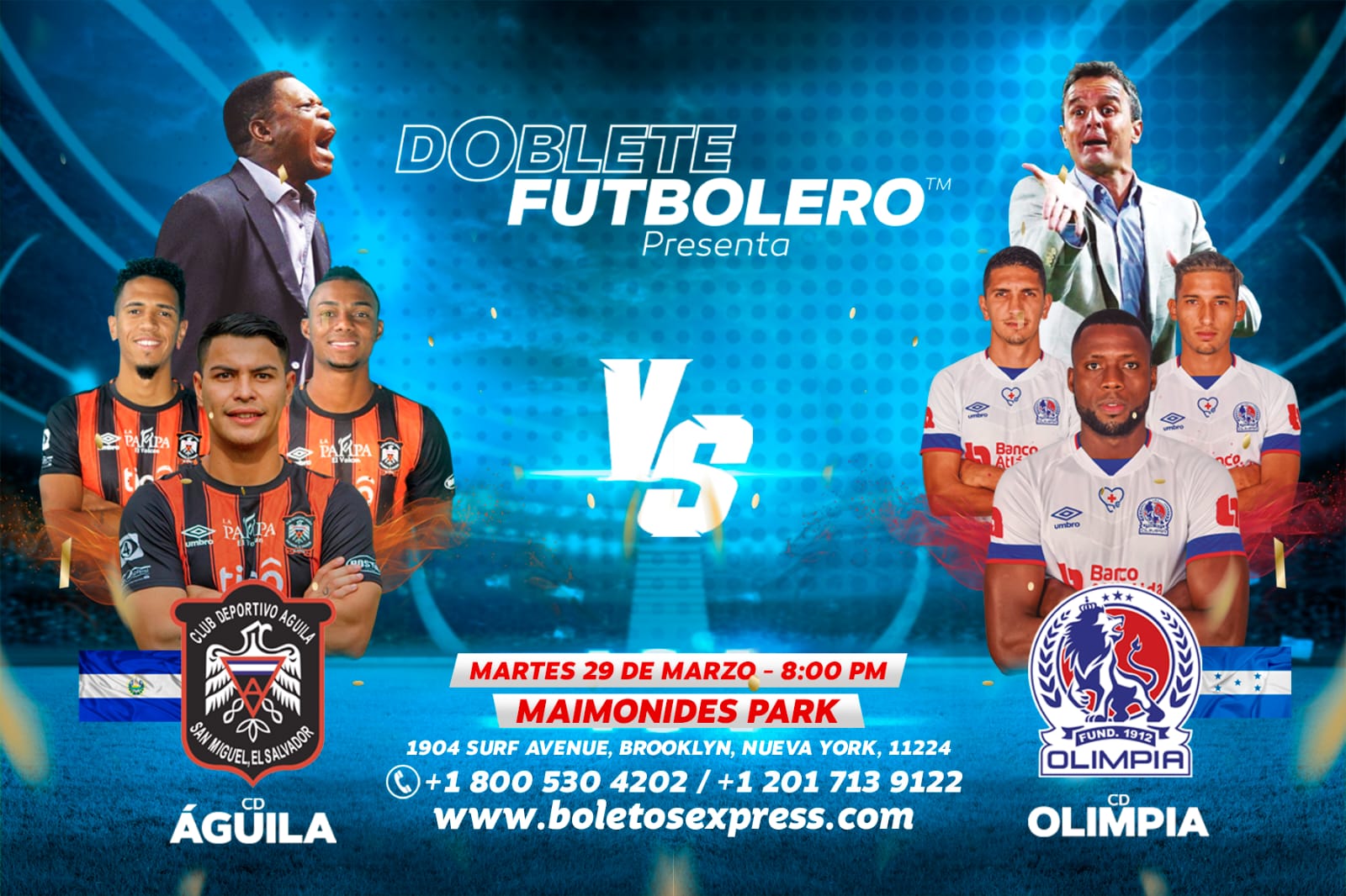 DC OLIMPIA vs CD AGUILA Tickets BoletosExpress