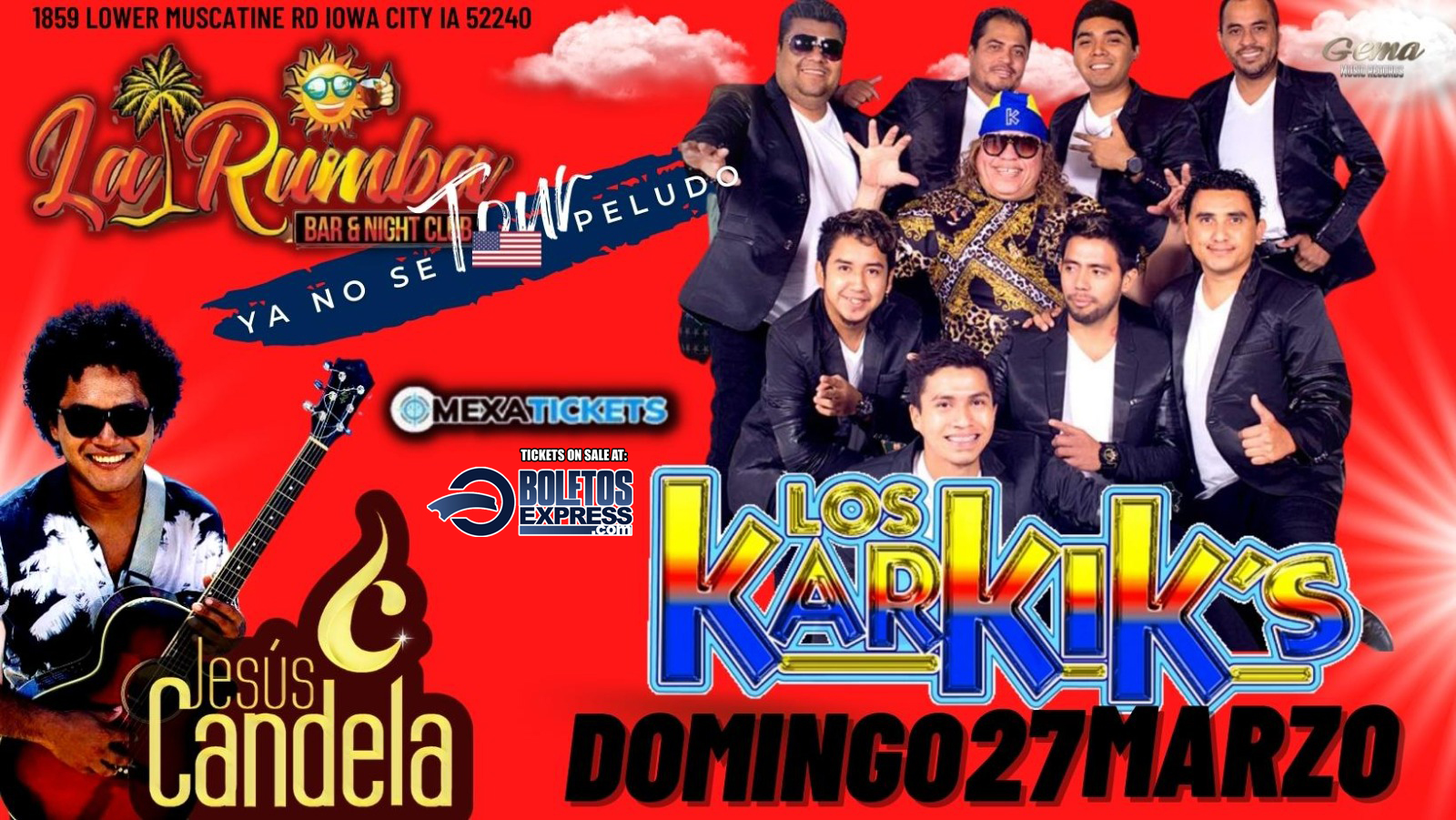 Buy tickets for JESUS CANDELA & LOS KAKIK'S | IOWA CITY, IA JESUS CANDELA & LOS KAKIK'S | IOWA CITY, IA