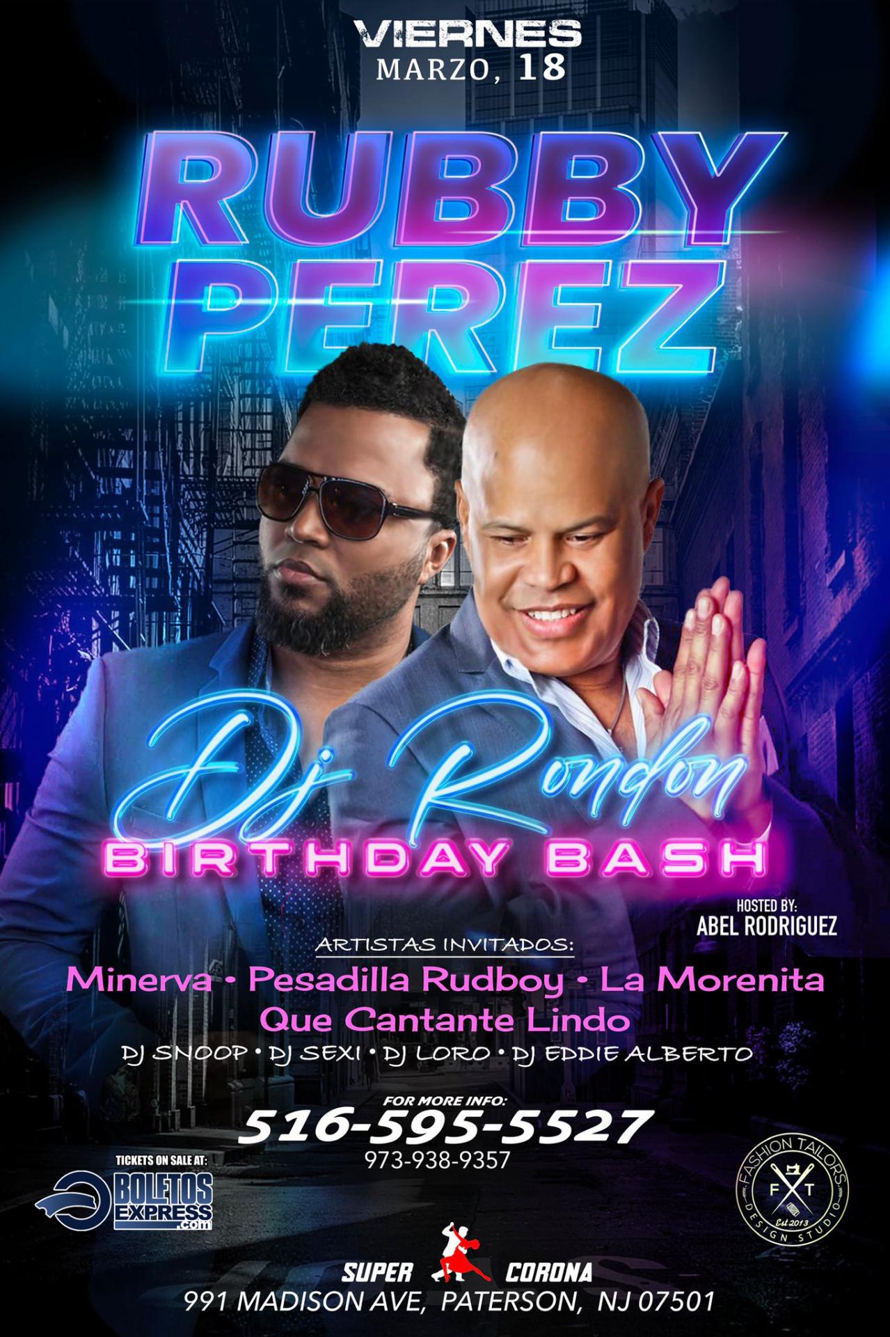 Buy tickets for RUBBY PEREZ RUBBY PEREZ