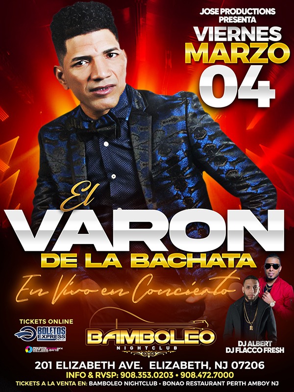 Buy tickets for EL VARON DE LA BACHATA EL VARON DE LA BACHATA