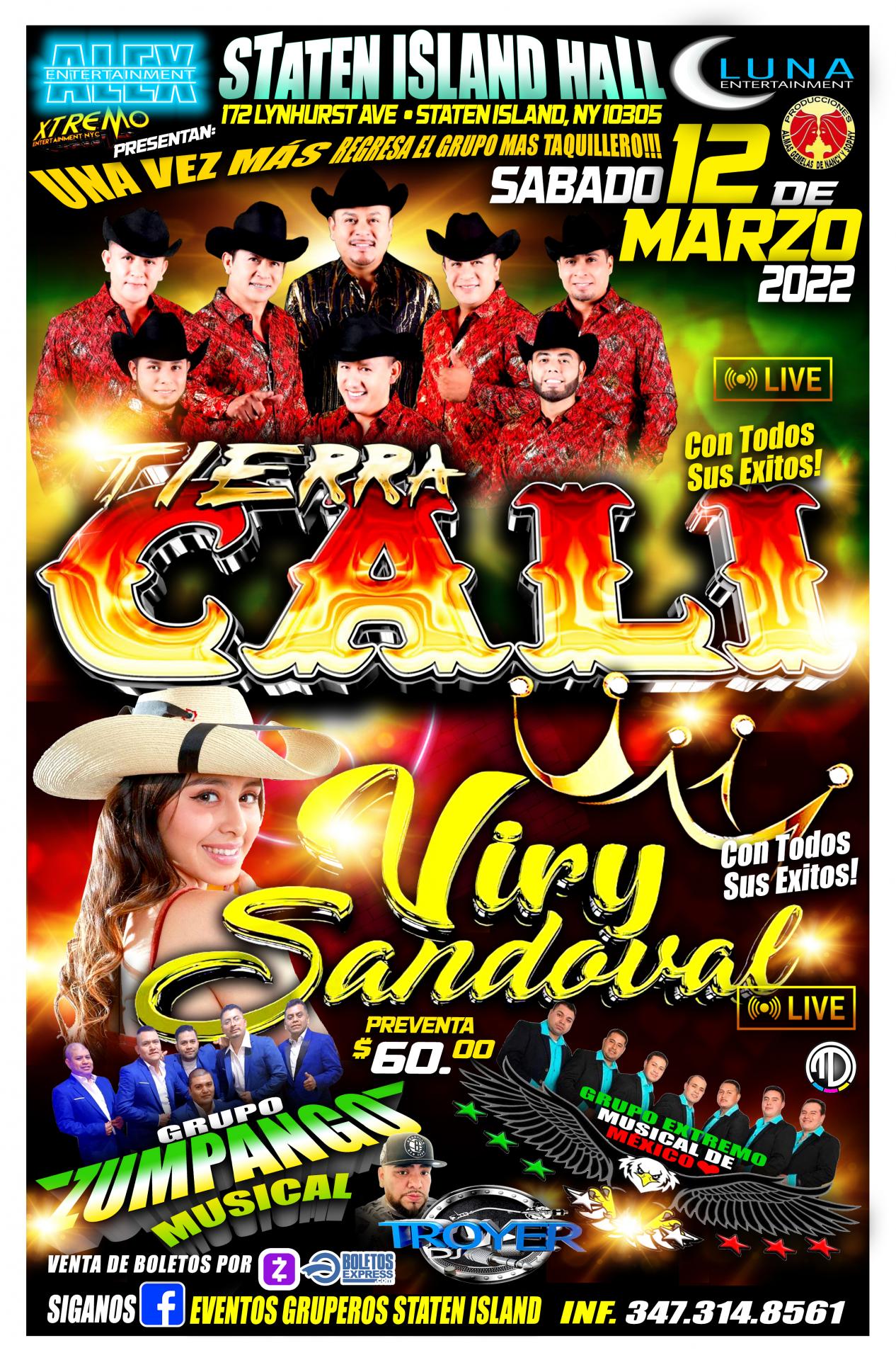 TIERRA CALI | VIRY SANDOVAL | GRUPO ZUMPAGO | GRUPO EXTREMO