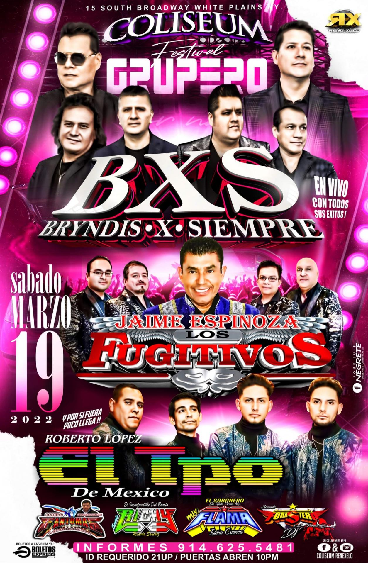 Buy tickets for BRYNDIS X SIEMPRE | LOS FUGITIVOS | EL TIPO DE MEXICO BRYNDIS X SIEMPRE | LOS FUGITIVOS | EL TIPO DE MEXICO