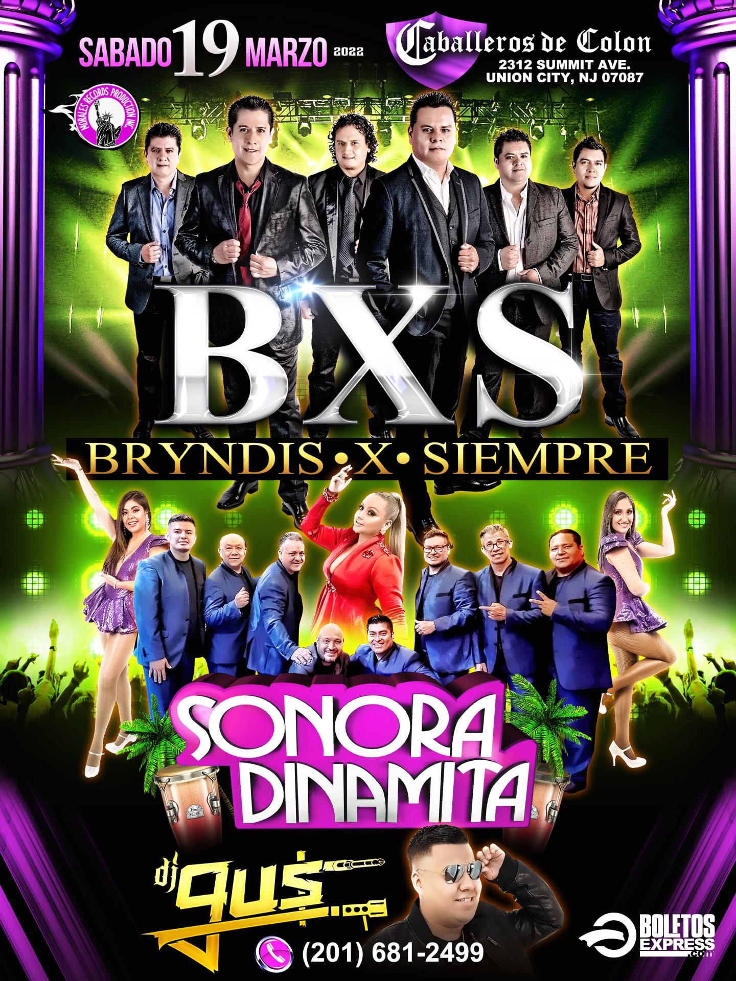 Buy tickets for BRYNDIS X SIEMPRE & SONORA DINAMITA | Union City, NJ BRYNDIS X SIEMPRE & SONORA DINAMITA | Union City, NJ