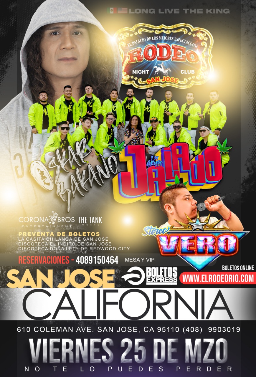 Buy tickets for OSKAR BAKANO & SU GRUPO JALADO | San Jose, CA OSKAR BAKANO & SU GRUPO JALADO | San Jose, CA
